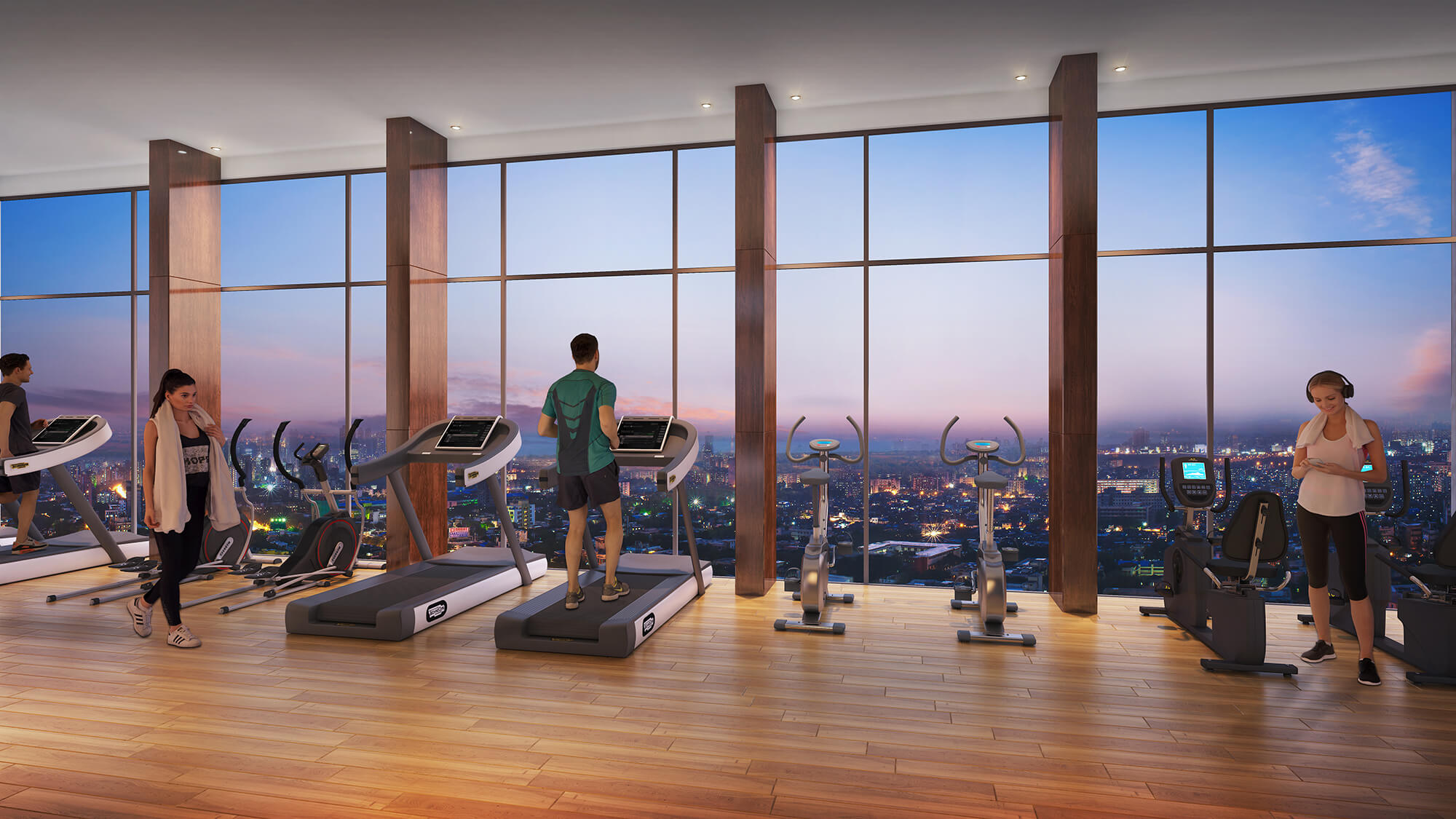 Fitness studio at Godrej Bliss